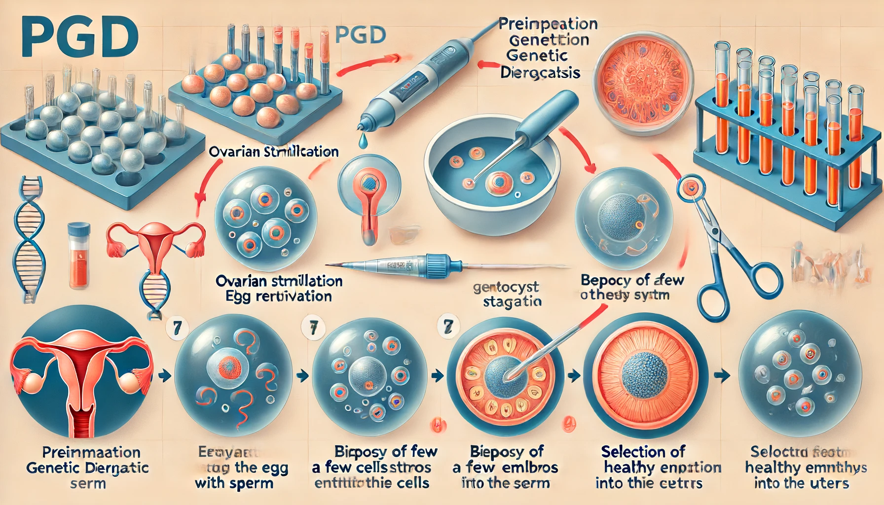 Preimplantation genetic diagnosis (PGD)